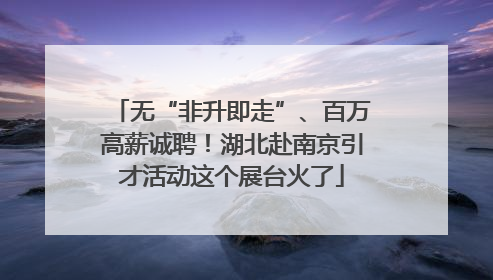 无“非升即走”、百万高薪诚聘！湖北赴南京引才活动这个展台火了