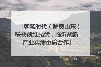 朝曦时代（曜灵山东）联袂创维光伏，临沂战新产业再添重磅合作