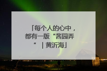 每个人的心中，都有一版“酱园弄”｜黄沂海