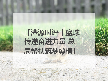 澧源时评｜篮球传递奋进力量 总局帮扶筑梦桑植