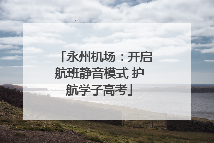 永州机场：开启航班静音模式 护航学子高考