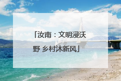 汝南：文明浸沃野 乡村沐新风