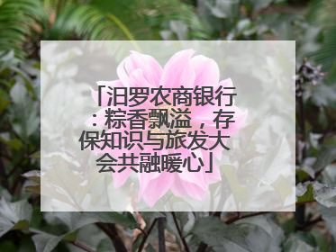 汨罗农商银行：粽香飘溢，存保知识与旅发大会共融暖心
