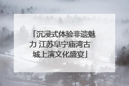 沉浸式体验非遗魅力 江苏阜宁庙湾古城上演文化盛宴