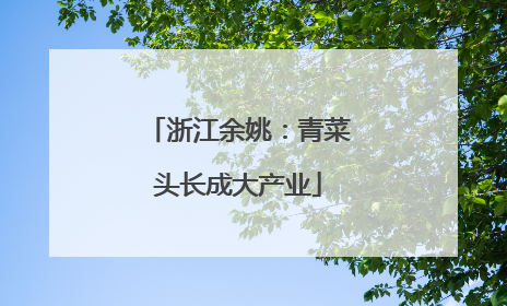 浙江余姚：青菜头长成大产业