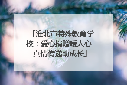 淮北市特殊教育学校：爱心捐赠暖人心 真情传递助成长