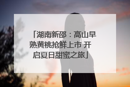 湖南新邵：高山早熟黄桃抢鲜上市 开启夏日甜蜜之旅