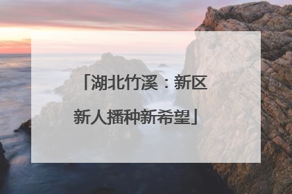 湖北竹溪：新区新人播种新希望