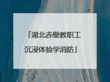 湖北赤壁教职工沉浸体验学消防