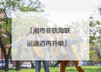 湘粤非铁海联运通道再升级