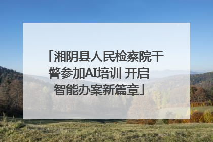 湘阴县人民检察院干警参加AI培训 开启智能办案新篇章