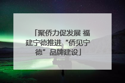聚侨力促发展 福建宁德推进“侨见宁德”品牌建设