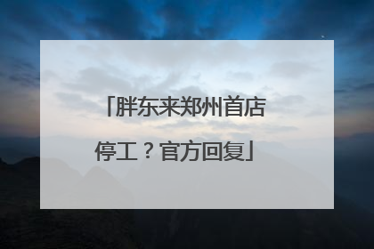 胖东来郑州首店停工？官方回复