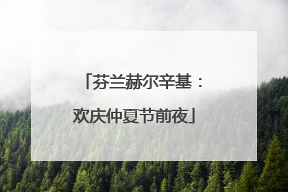 芬兰赫尔辛基：欢庆仲夏节前夜