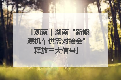 观察｜湖南“新能源机车供需对接会”释放三大信号