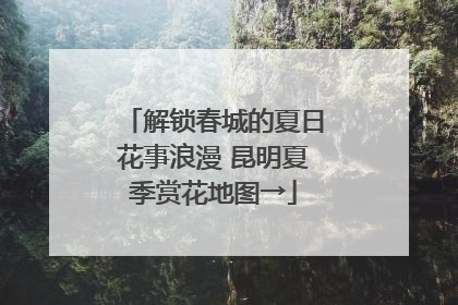 解锁春城的夏日花事浪漫 昆明夏季赏花地图→