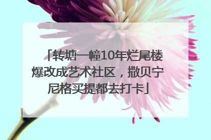 转塘一幢10年烂尾楼爆改成艺术社区，撒贝宁尼格买提都去打卡