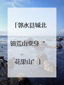 邻水县城北镇荒山变身“花果山”