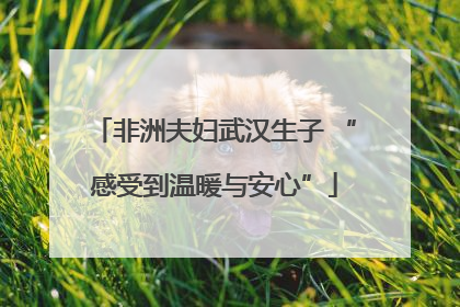 非洲夫妇武汉生子 “感受到温暖与安心”