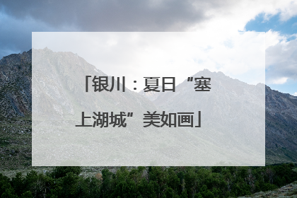 银川：夏日“塞上湖城”美如画