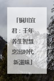 铜川宜君：千年养生智慧烹出时代新滋味