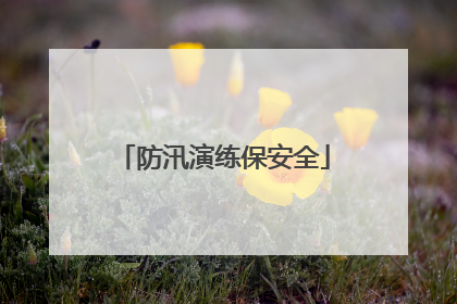 防汛演练保安全