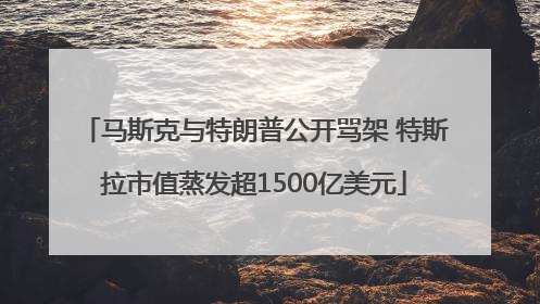 马斯克与特朗普公开骂架 特斯拉市值蒸发超1500亿美元