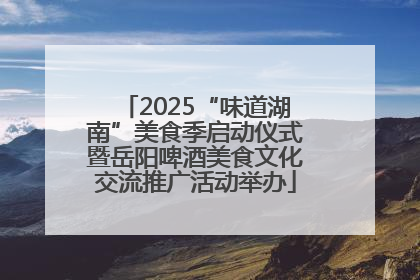 2025“味道湖南”美食季启动仪式暨岳阳啤酒美食文化交流推广活动举办
