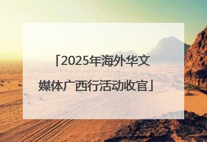 2025年海外华文媒体广西行活动收官