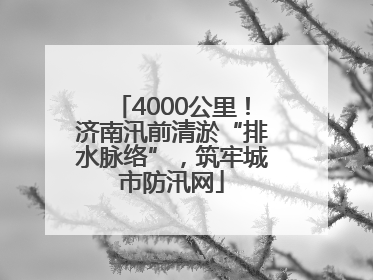 4000公里！济南汛前清淤“排水脉络”，筑牢城市防汛网
