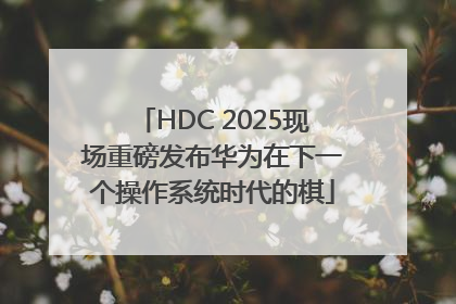 HDC 2025现场重磅发布华为在下一个操作系统时代的棋